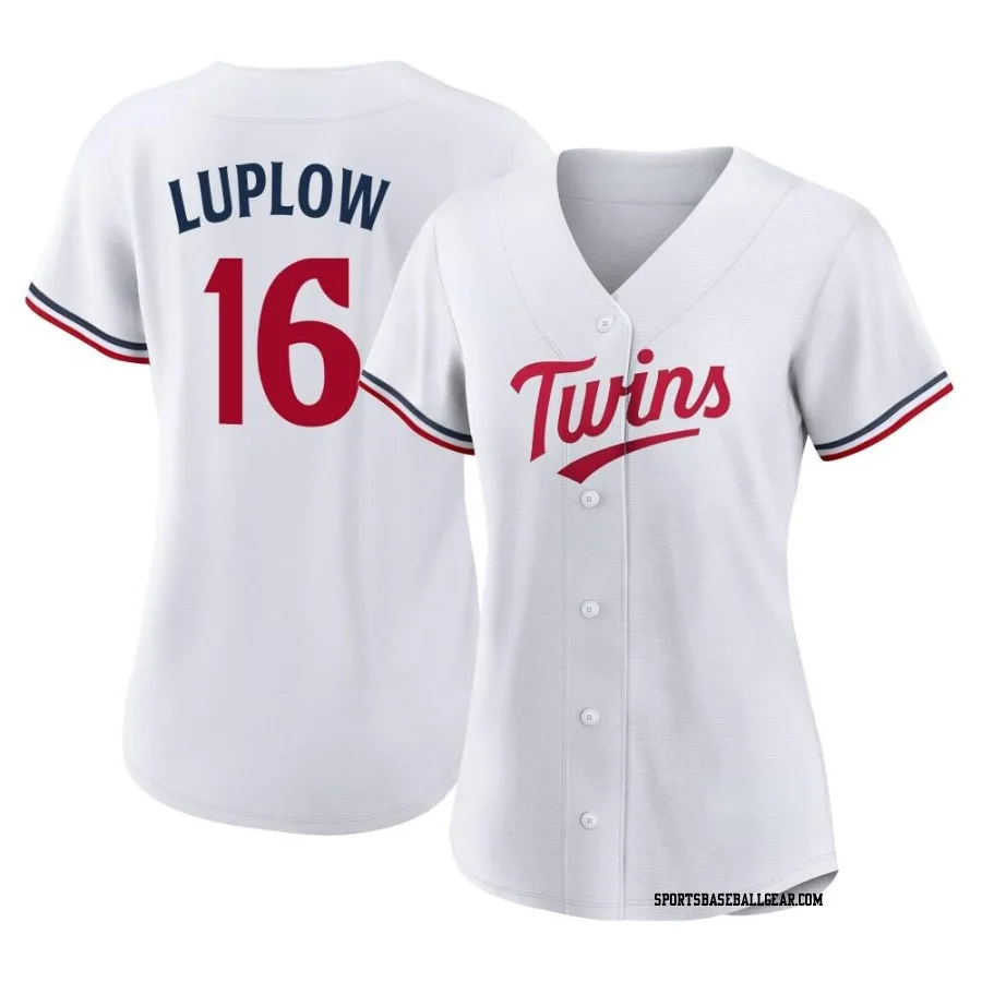 Jordan Luplow Women's Minnesota Twins White Authentic Home Jersey