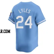 Jordan Lyles Men's Kansas City Royals Light Blue Limited Alternate Jersey