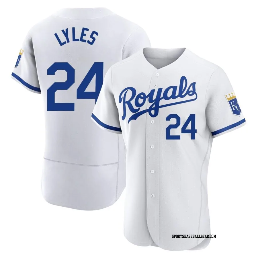 Jordan Lyles Men's Kansas City Royals White Authentic 2022 Home Jersey