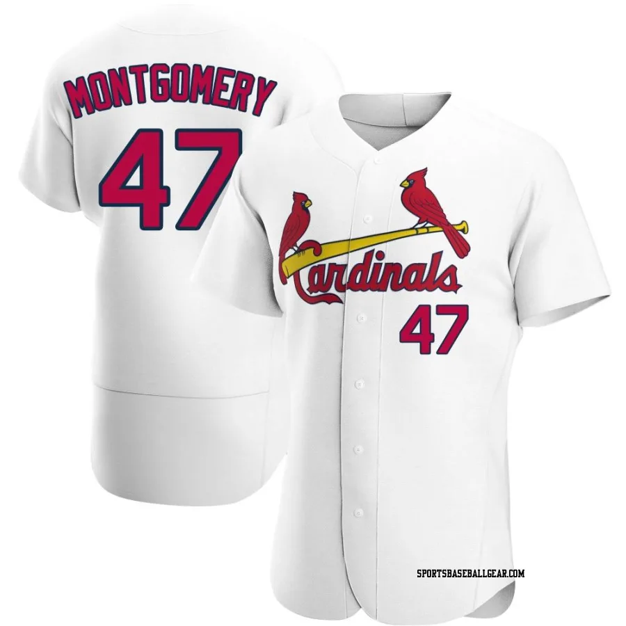 Jordan Montgomery Men's St. Louis Cardinals White Authentic Home Jersey
