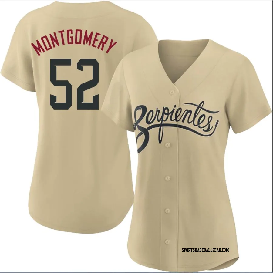 Jordan Montgomery Women's Arizona Diamondbacks Gold Authentic 2021 City Connect Cool Base Jersey