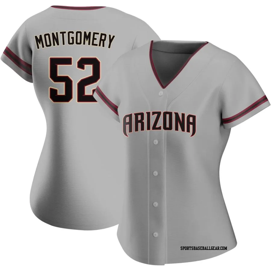 Jordan Montgomery Women's Arizona Diamondbacks Gray Replica Road Jersey