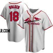Jordan Walker Men's St. Louis Cardinals White Home Cooperstown Collection Jersey
