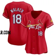 Jordan Walker Women's St. Louis Cardinals Red Limited 2024 City Connect Jersey
