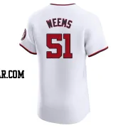 Jordan Weems Men's Washington Nationals White Elite Home Jersey