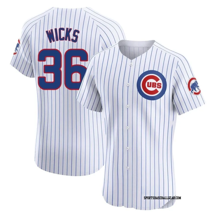 Jordan Wicks Men's Chicago Cubs White Elite Home Jersey