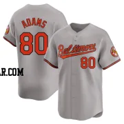Jordyn Adams Men's Baltimore Orioles Gray Limited Road Jersey