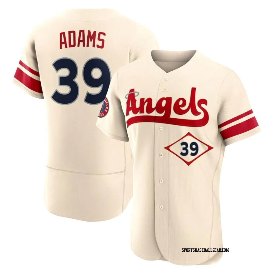 Jordyn Adams Men's Los Angeles Angels Cream Authentic 2022 City Connect Jersey
