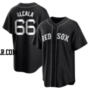 Jorge Alcala Men's Boston Red Sox Black/White Replica Jersey