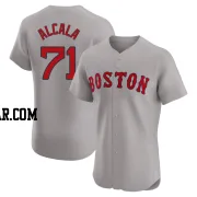 Jorge Alcala Men's Boston Red Sox Gray Elite Road Jersey