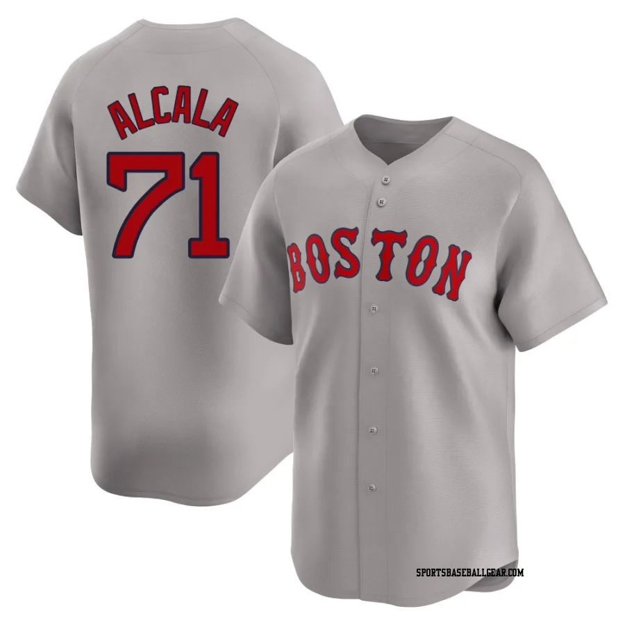 Jorge Alcala Men's Boston Red Sox Gray Limited Away Jersey