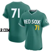 Jorge Alcala Men's Boston Red Sox Green Elite 2025 City Connect Jersey