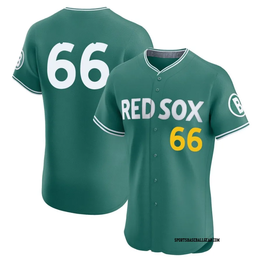 Jorge Alcala Men's Boston Red Sox Green Elite 2025 City Connect Jersey