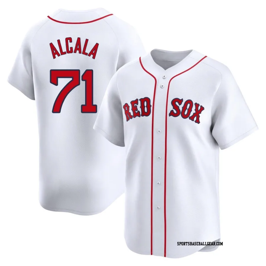 Jorge Alcala Men's Boston Red Sox White Limited Home Jersey