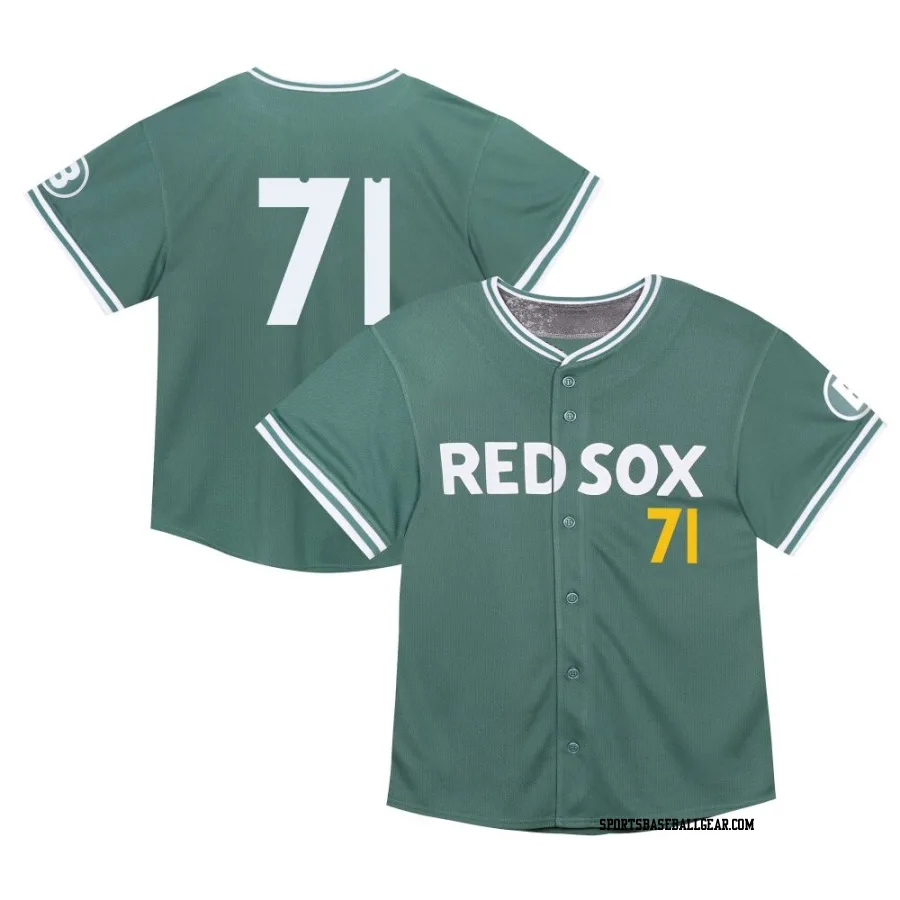 Jorge Alcala Toddler Boston Red Sox Green Limited 2025 City Connect Jersey