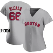 Jorge Alcala Women's Boston Red Sox Gray Authentic Road Jersey