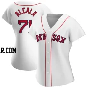 Jorge Alcala Women's Boston Red Sox White Authentic Home Jersey