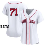 Jorge Alcala Women's Boston Red Sox White Limited 2nd Home Jersey