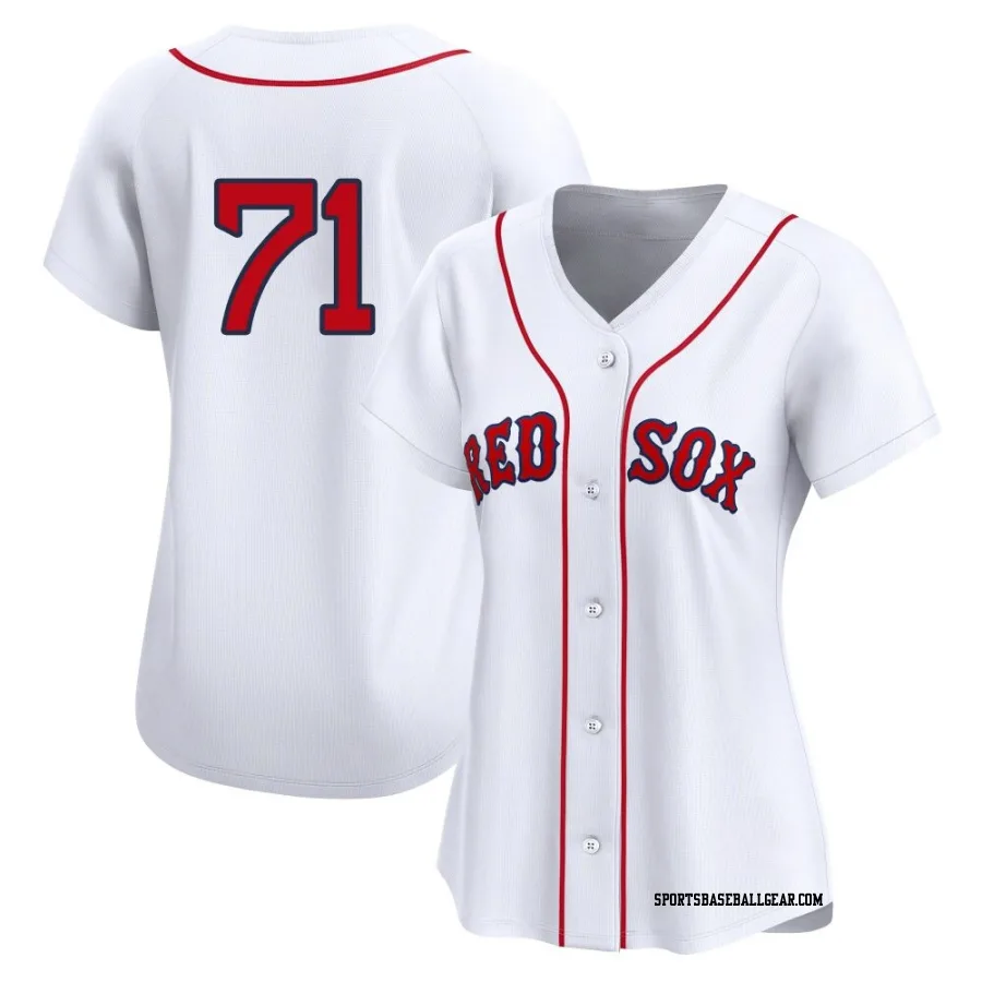 Jorge Alcala Women's Boston Red Sox White Limited 2nd Home Jersey