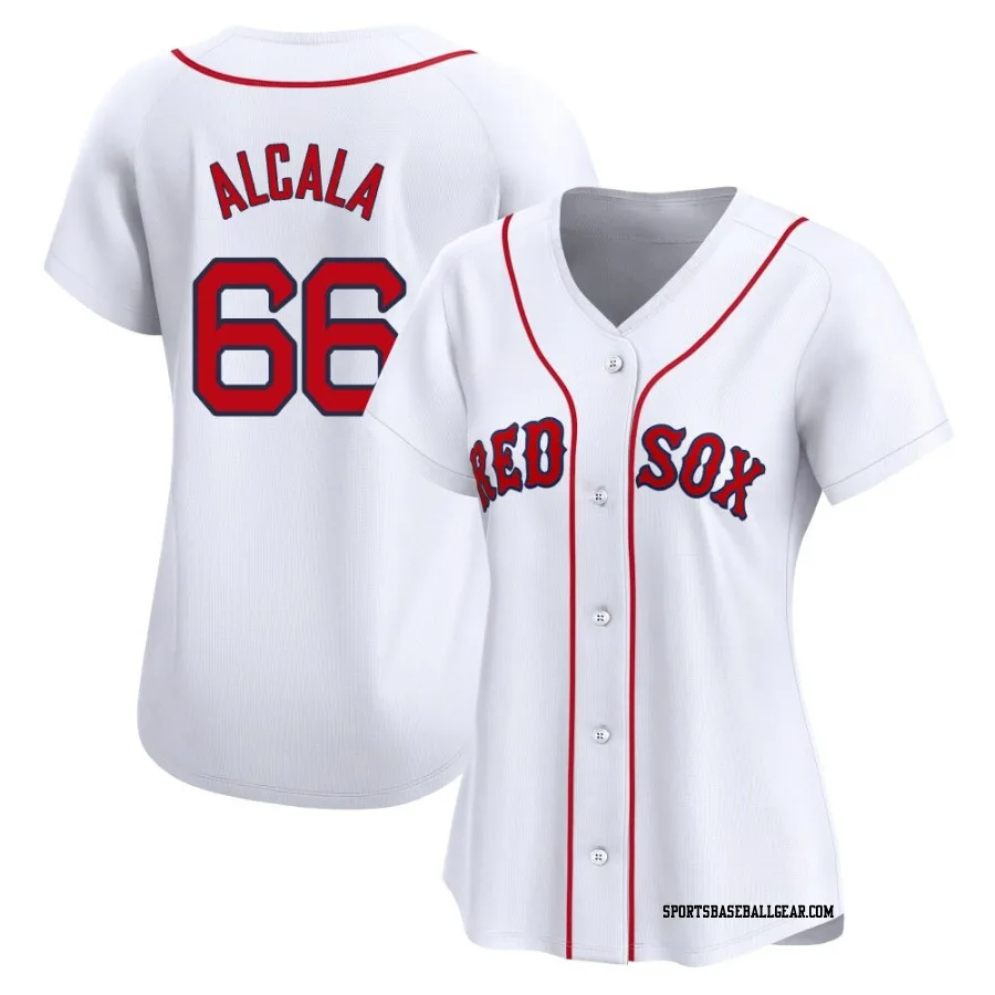 Jorge Alcala Women's Boston Red Sox White Limited Home Jersey