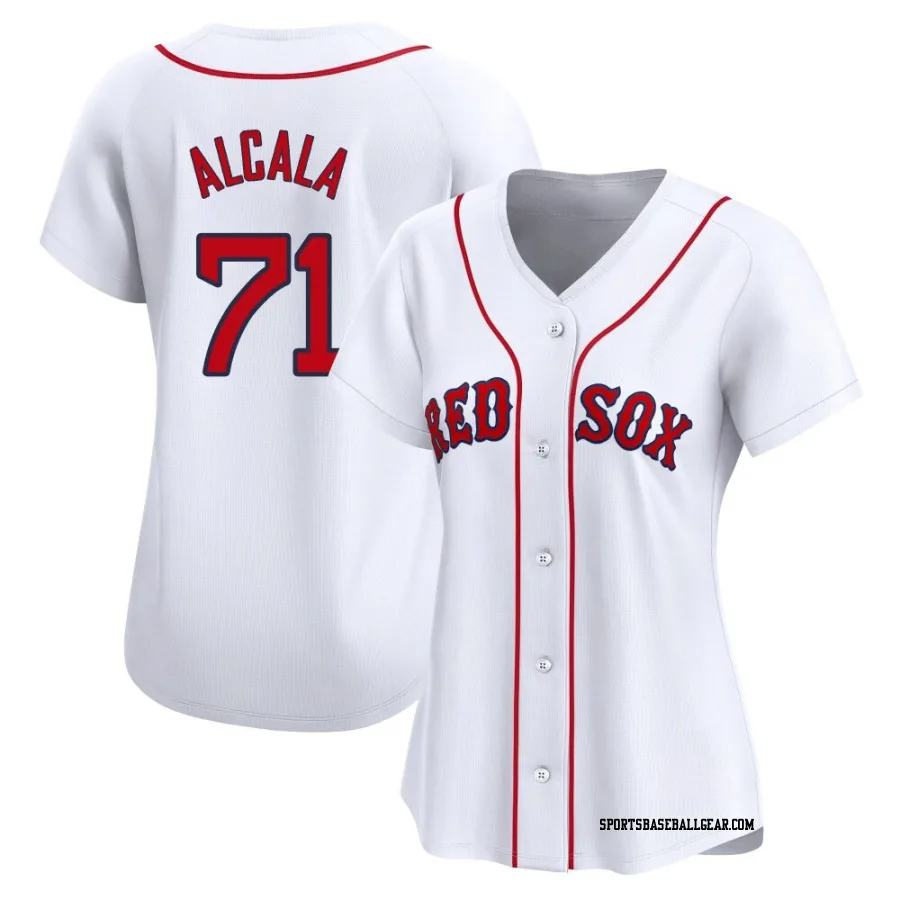 Jorge Alcala Women's Boston Red Sox White Limited Home Jersey