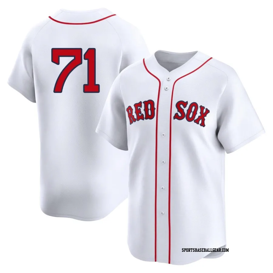 Jorge Alcala Youth Boston Red Sox White Limited 2nd Home Jersey