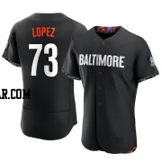 Jorge Lopez Men's Baltimore Orioles Black Authentic 2023 City Connect Jersey