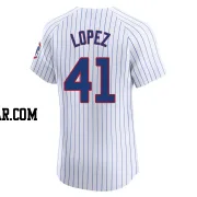 Jorge Lopez Men's Chicago Cubs White Elite Home Jersey