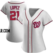 Jorge Lopez Women's Washington Nationals White Replica Home Jersey