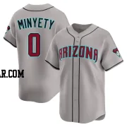 Jorge Minyety Men's Arizona Diamondbacks Gray Limited Alternate Jersey