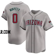 Jorge Minyety Men's Arizona Diamondbacks Gray Limited Away Jersey