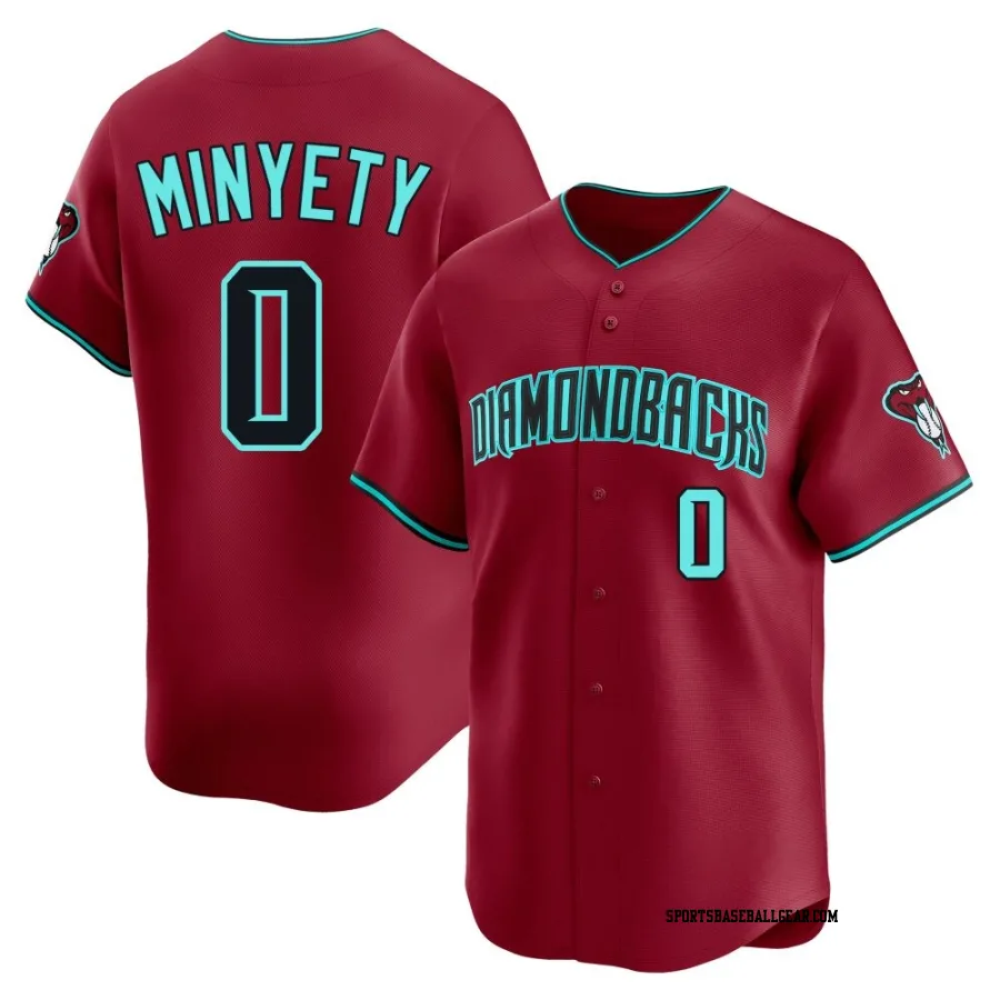 Jorge Minyety Men's Arizona Diamondbacks Red Limited Alternate Jersey