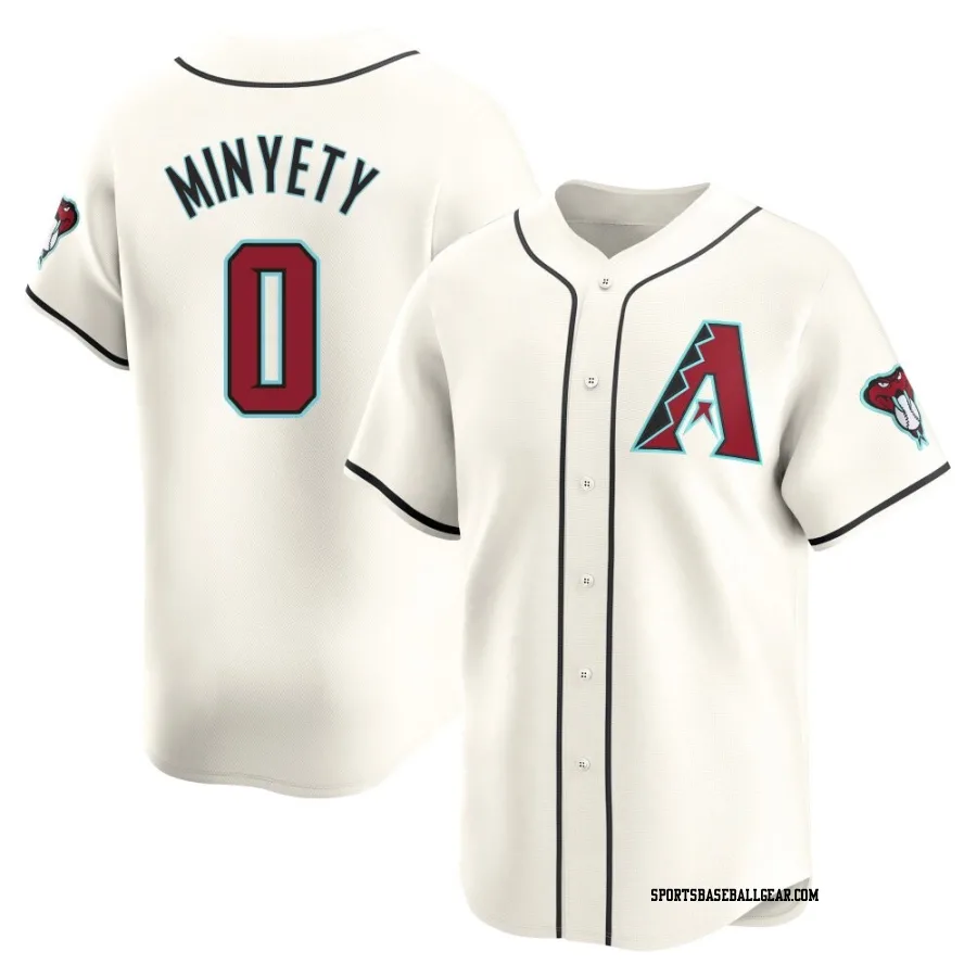 Jorge Minyety Men's Arizona Diamondbacks White Limited Home Jersey