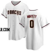 Jorge Minyety Men's Arizona Diamondbacks White Replica Home Jersey