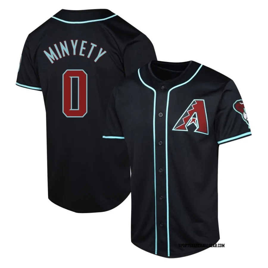 Jorge Minyety Youth Arizona Diamondbacks Black Limited Alternate Jersey