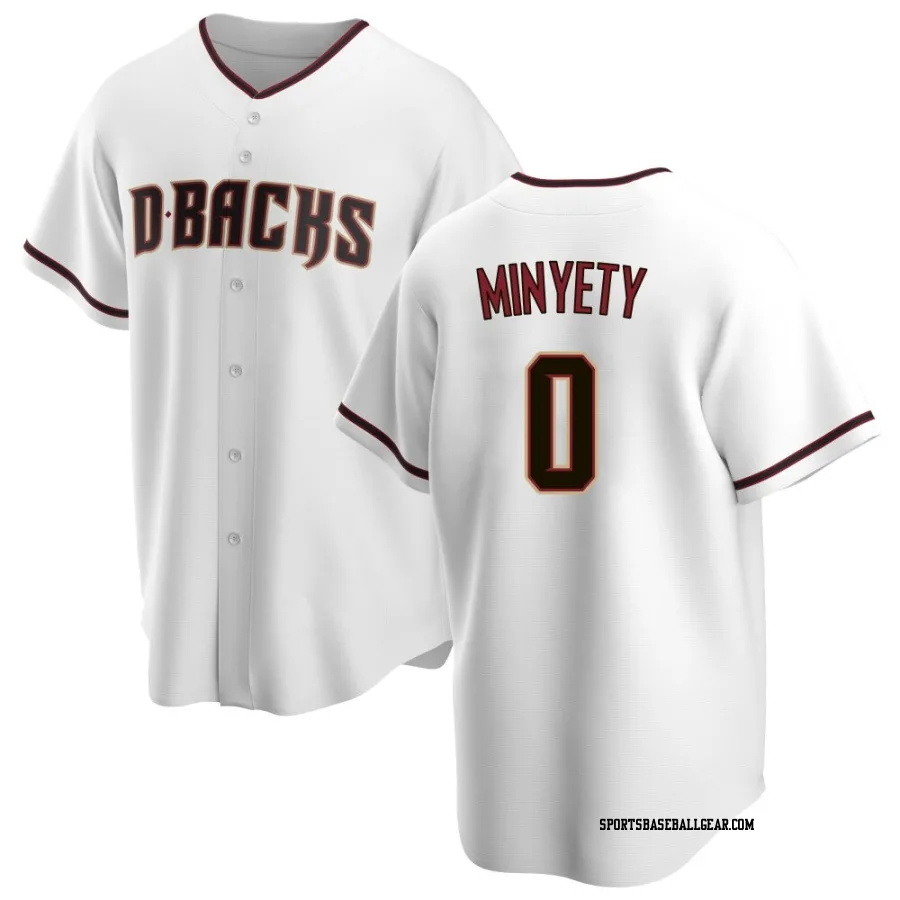 Jorge Minyety Youth Arizona Diamondbacks White Replica Home Jersey