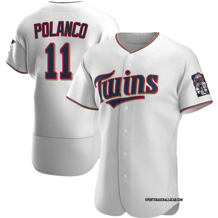 Jorge Polanco Men's Minnesota Twins White Authentic Home Jersey