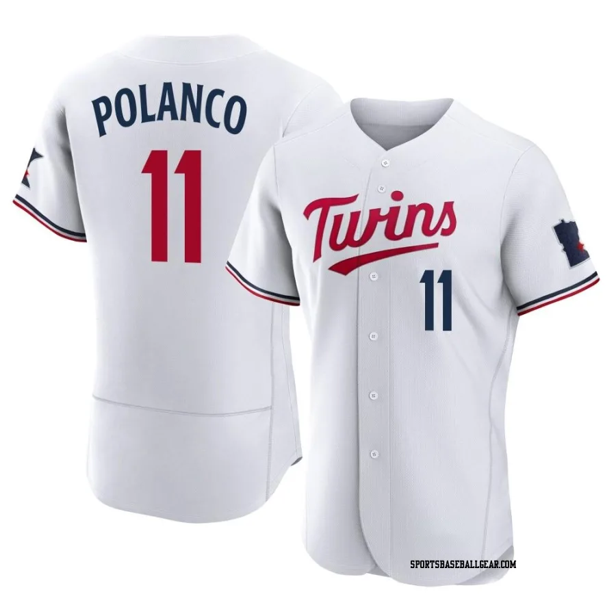 Jorge Polanco Men's Minnesota Twins White Authentic Home Jersey
