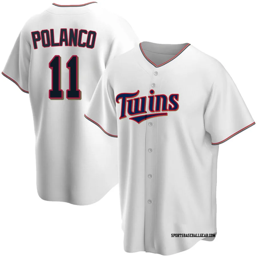 Jorge Polanco Men's Minnesota Twins White Replica Home Jersey