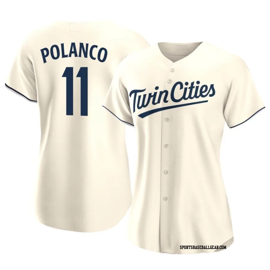 Jorge Polanco Women's Minnesota Twins Cream Replica Alternate Jersey