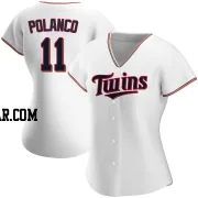 Jorge Polanco Women's Minnesota Twins White Authentic Home Jersey