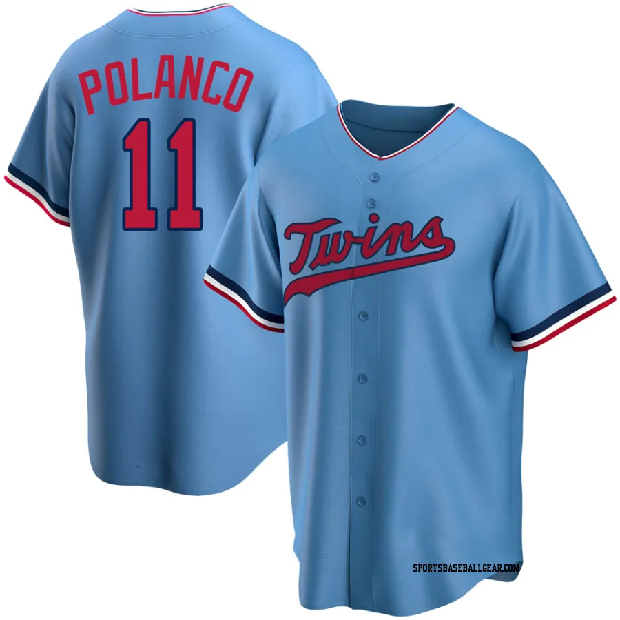 Jorge Polanco Youth Minnesota Twins Light Blue Replica Alternate Jersey