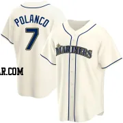 Jorge Polanco Youth Seattle Mariners Cream Replica Alternate Jersey