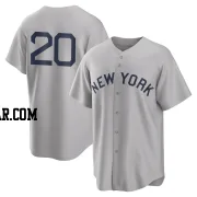 Jorge Posada Youth New York Yankees Gray Replica 2021 Field of Dreams Jersey
