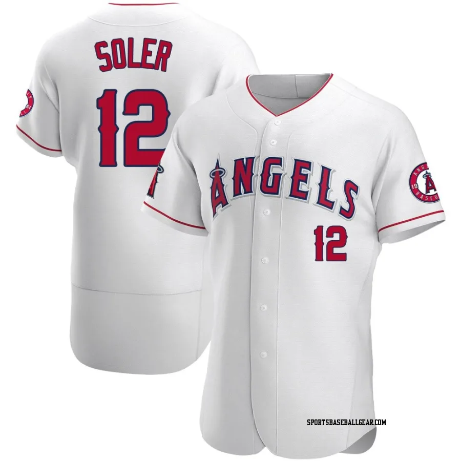 Jorge Soler Men's Los Angeles Angels White Authentic Jersey