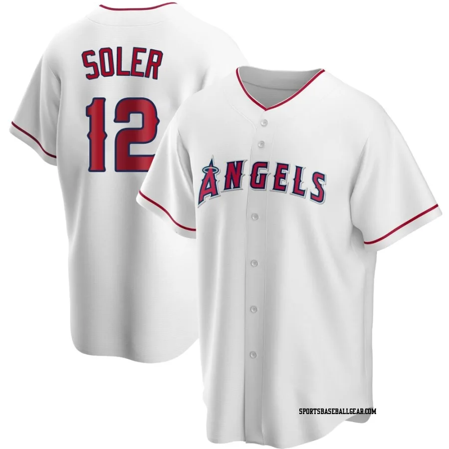 Jorge Soler Men's Los Angeles Angels White Replica Home Jersey