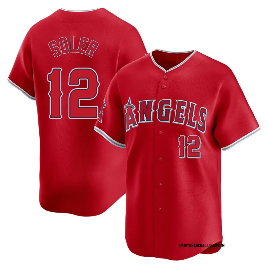 Jorge Soler Youth Los Angeles Angels Red Limited Alternate Jersey