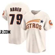 Jose Abreu Men's Houston Astros Cream Limited Throwback Cooperstown Collection Jersey