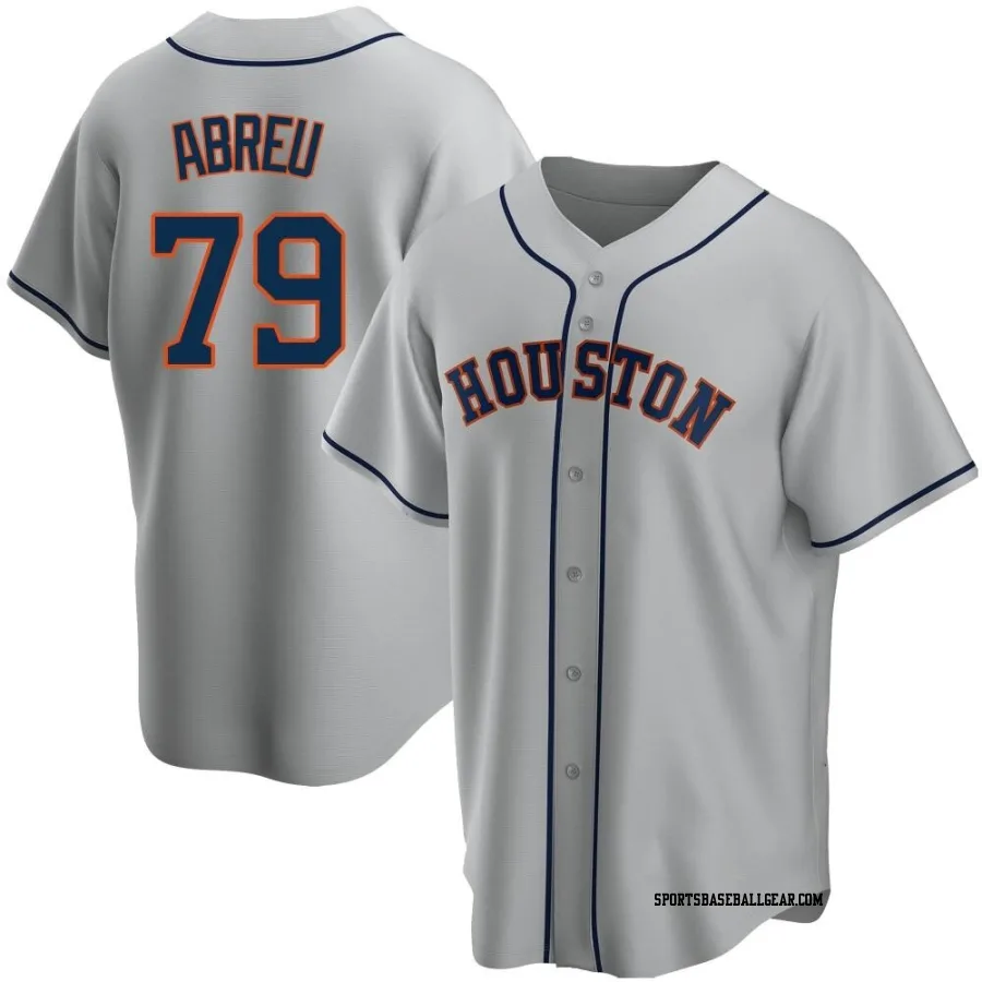 Jose Abreu Men's Houston Astros Gray Replica Road Jersey