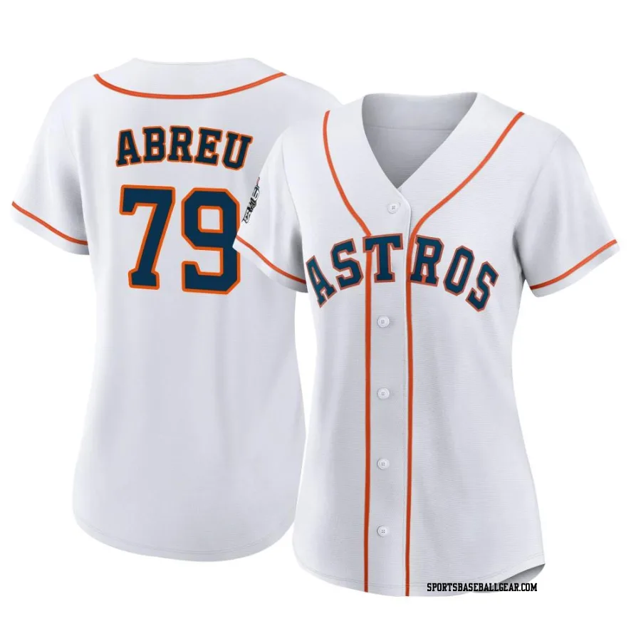 Jose Abreu Women's Houston Astros White Replica 2022 World Series Home Jersey
